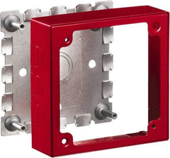 Hubbell Wiring Device-Kellems - 4.64 Inch Long x 1.38 Inch Wide x 4.54 Inch High, Rectangular Raceway Box - Red, For Use with HBL500 Series Raceways and HBL750 Series Raceways - Best Tool & Supply