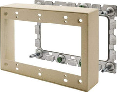 Hubbell Wiring Device-Kellems - 6.45 Inch Long x 1.38 Inch Wide x 4.54 Inch High, Rectangular Raceway Box - Ivory, For Use with HBL500 Series Raceways and HBL750 Series Raceways - Best Tool & Supply