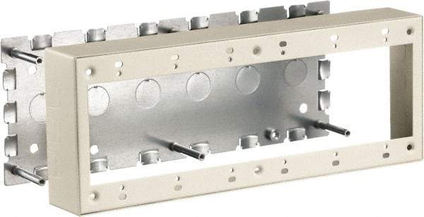 Hubbell Wiring Device-Kellems - 11.89 Inch Long x 1-3/4 Inch Wide x 4.54 Inch High, Rectangular Raceway Box - Ivory, For Use with HBL500 Series Raceways and HBL750 Series Raceways - Best Tool & Supply