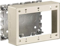 Hubbell Wiring Device-Kellems - 6.45 Inch Long x 1-3/4 Inch Wide x 4.54 Inch High, Rectangular Raceway Box - Ivory, For Use with HBL500 Series Raceways and HBL750 Series Raceways - Best Tool & Supply