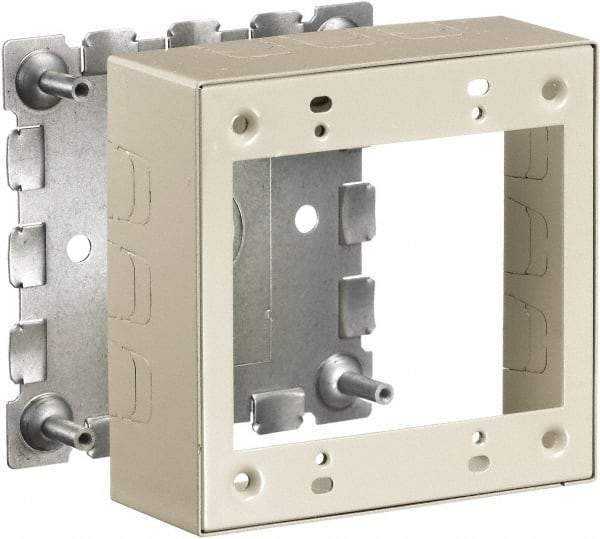 Hubbell Wiring Device-Kellems - 4.64 Inch Long x 1-3/4 Inch Wide x 4.54 Inch High, Rectangular Raceway Box - Ivory, For Use with HBL500 Series Raceways and HBL750 Series Raceways - Best Tool & Supply