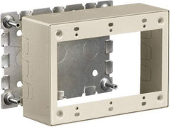 Hubbell Wiring Device-Kellems - 6.45 Inch Long x 1.38 Inch Wide x 4.54 Inch High, Rectangular Raceway Box - Ivory, For Use with HBL500 Series Raceways and HBL750 Series Raceways - Best Tool & Supply