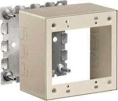 Hubbell Wiring Device-Kellems - 4.64 Inch Long x 2-3/4 Inch Wide x 4.54 Inch High, Rectangular Raceway Box - Ivory, For Use with HBL500 Series Raceways and HBL750 Series Raceways - Best Tool & Supply