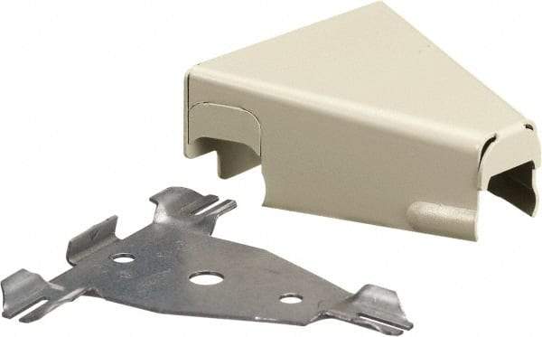 Hubbell Wiring Device-Kellems - 3.06 Inch Long x 1.14 Inch Wide x 3.03 Inch High, Raceway Fitting - Ivory, For Use with HBL500 Series Raceways and HBL750 Series Raceways - Best Tool & Supply