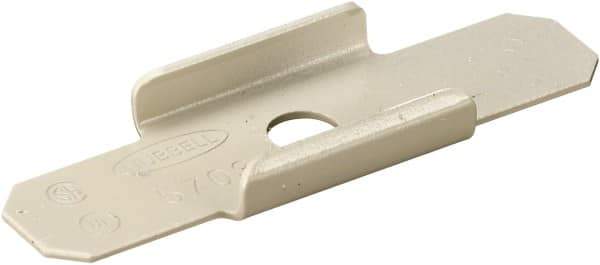 Hubbell Wiring Device-Kellems - 2.51 Inch Long, Raceway Clip - Ivory, For Use with HBL500 Series Raceways and HBL750 Series Raceways - Best Tool & Supply