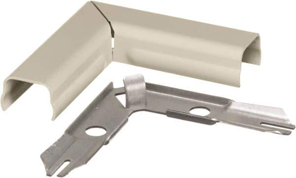 Hubbell Wiring Device-Kellems - 2.68 Inch Long x 0.61 Inch Wide x 2.68 Inch High, Raceway Elbow End - 90°, Ivory, For Use with HBL500 Series Raceways and HBL750 Series Raceways - Best Tool & Supply