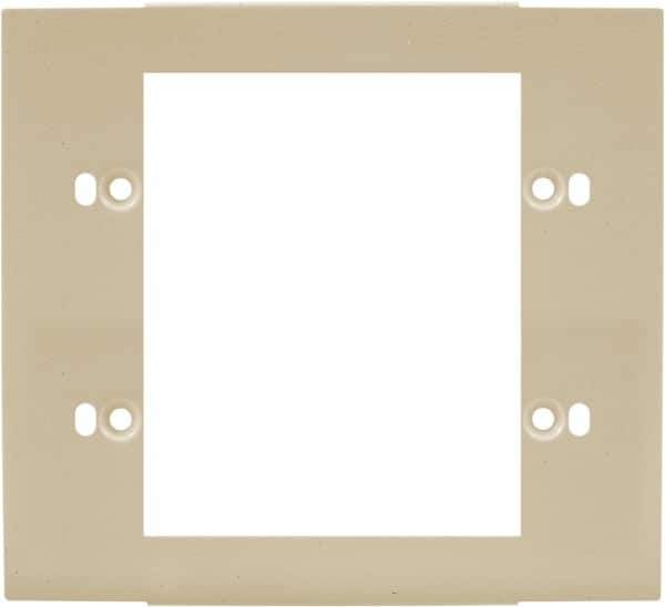 Hubbell Wiring Device-Kellems - 5.12 Inch Long x 4-3/4 Inch High, Rectangular Raceway Plate - Ivory, For Use with HBL4700 Series Raceways and HBL4750 Series Metal Raceways - Best Tool & Supply