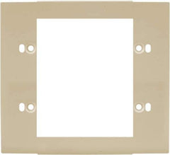 Hubbell Wiring Device-Kellems - 5.12 Inch Long x 4-3/4 Inch High, Rectangular Raceway Plate - Ivory, For Use with HBL4700 Series Raceways and HBL4750 Series Metal Raceways - Best Tool & Supply