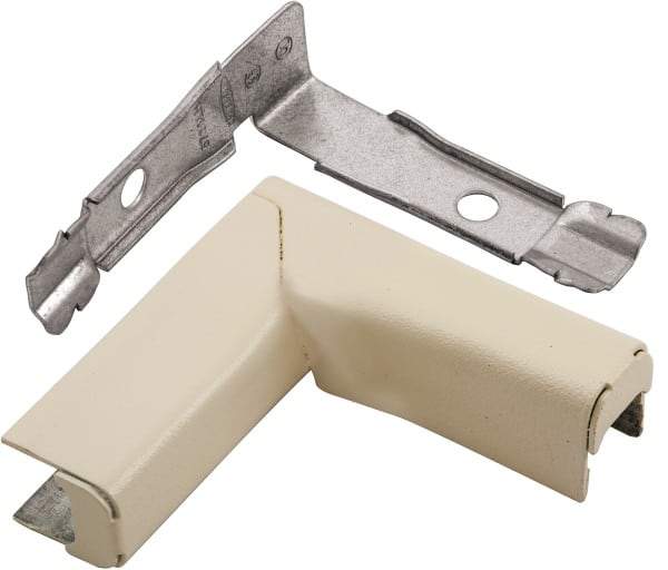 Hubbell Wiring Device-Kellems - 2.98 Inch Long x 0.94 Inch Wide x 3 Inch High, Raceway Elbow End - 90°, Ivory, For Use with HBL500 Series Raceways and HBL750 Series Raceways - Best Tool & Supply