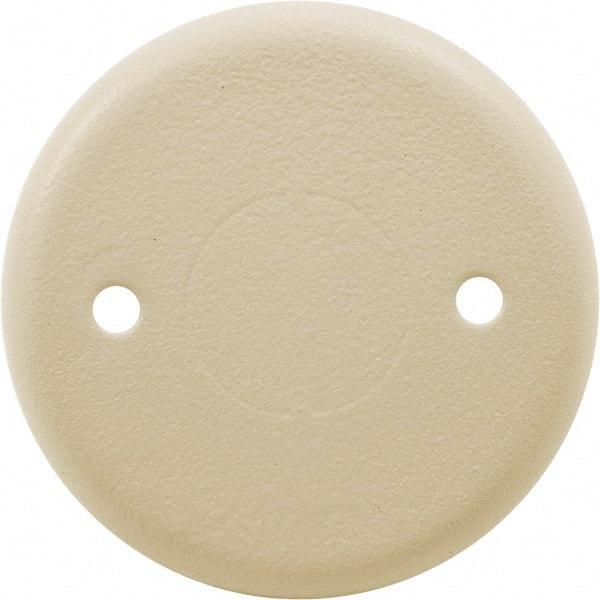 Hubbell Wiring Device-Kellems - 2.4 Inch Wide x 0.24 Inch High, Round Raceway Cover - Ivory, For Use with HBL500 Series Raceways and HBL750 Series Raceways - Best Tool & Supply