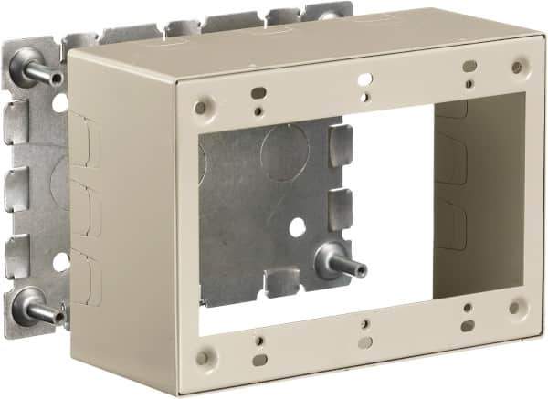 Hubbell Wiring Device-Kellems - 6.45 Inch Long x 2-3/4 Inch Wide x 4.54 Inch High, Rectangular Raceway Box - Ivory, For Use with HBL500 Series Raceways and HBL750 Series Raceways - Best Tool & Supply