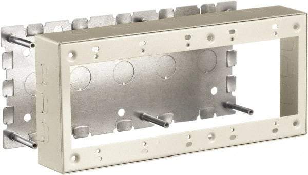 Hubbell Wiring Device-Kellems - 10.01 Inch Long x 1-3/4 Inch Wide x 4.54 Inch High, Rectangular Raceway Box - Ivory, For Use with HBL500 Series Raceways and HBL750 Series Raceways - Best Tool & Supply