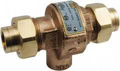 Conbraco - 1/2 Thread, 175 psi WOG Rating, Bronze Dual Check Backflow Preventer Valve - Lead-Free, Use with Potable Water Applications - Best Tool & Supply