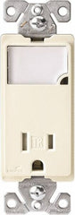 Cooper Wiring Devices - 2 Pole, 125 VAC, 15 Amp, 1 Outlet, Flush Mounted, Self Grounding, Tamper Resistant Combination Outlet with Night Light - 5-15R Configuration, Back Side Wiring, Thermoplastic Material, cULus Listed Standard - Best Tool & Supply