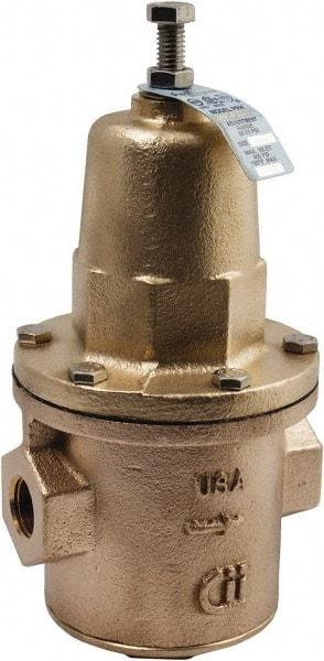 Conbraco - 400 Max psi Direct Pressure Reducing Valve - 1-1/2" Female NPT Connection, 13.19" High x 6-3/4" Wide, 25 to 75 psi Reduced Pressure Range - Best Tool & Supply