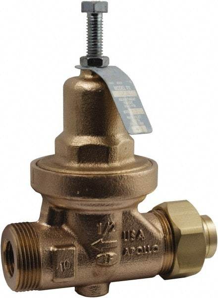 Conbraco - 250 Max psi Direct Pressure Reducing Valve - 3/4" Female NPT Connection, 5.88" High x 4.88" Wide, 25 to 75 psi Reduced Pressure Range - Best Tool & Supply