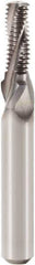 Seco - 9/16-18 UNF, 0.429" Cutting Diam, 4 Flute, Solid Carbide Helical Flute Thread Mill - Internal Thread, 1.138" LOC, 3-1/2" OAL, 14mm Shank Diam - Exact Industrial Supply