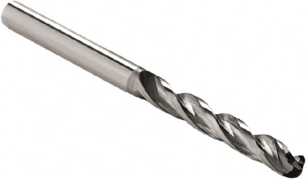 Seco - 4.83mm 130° Spiral Flute Solid Carbide Screw Machine Drill Bit - Best Tool & Supply