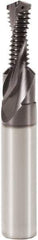 Seco - 1/4-20 UNC, 0.185" Cutting Diam, 2 Flute, Solid Carbide Helical Flute Thread Mill - Internal Thread, 2.441" OAL, 8mm Shank Diam - Exact Industrial Supply