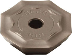 Seco - OFER070405 M16 Grade MK2050 Carbide Milling Insert - TiSiN/TiAlN Finish, 0.18" Thick, 0.706" Inscribed Circle - Best Tool & Supply