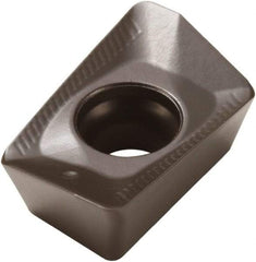 Seco - XOMX120440 ME08 Grade T350M Carbide Milling Insert - TiCN/Al2O3 Finish, 0.155" Thick, 0.157" Corner Radius - Best Tool & Supply