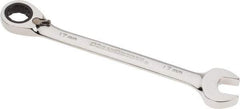 GearWrench - 17mm Combination Wrench - 8-13/16" OAL, Steel, Polished Finish - Best Tool & Supply