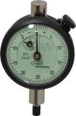 Mahr - 1/8" Range, 0-25-0 Dial Reading, 0.0005" Graduation Dial Drop Indicator - 1-3/4" Dial, 0.05" Range per Revolution, 0.0005" Accuracy, Revolution Counter - Best Tool & Supply