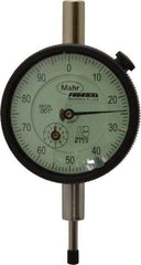 Mahr - 1/2" Range, 0-100 Dial Reading, 0.001" Graduation Dial Drop Indicator - 2-1/4" Dial, 0.1" Range per Revolution, 0.001" Accuracy, Revolution Counter - Best Tool & Supply