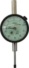 Mahr - 1" Range, 0-100 Dial Reading, 0.001" Graduation Dial Drop Indicator - 2-1/4" Dial, 0.1" Range per Revolution, 0.001" Accuracy, Revolution Counter - Best Tool & Supply