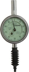 Mahr - 1" Range, 0-100 Dial Reading, 0.001" Graduation Dial Drop Indicator - 2-1/4" Dial, 0.1" Range per Revolution, 0.001" Accuracy, Revolution Counter - Best Tool & Supply