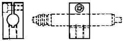 Mahr - Remote Data Collection Square Bracket - 28.6mm Overall Length, For Use with Cartridge Type Gage Head, Max micro m Indicators, Remote Indicating Units - Best Tool & Supply