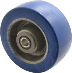 Albion - 5 Inch Diameter x 2 Inch Wide, Polyurethane Caster Wheel - 1,300 Lb. Capacity, 2-3/8 Inch Hub Length, 1/2 Inch Axle Diameter, Sealed Roller Bearing - Best Tool & Supply