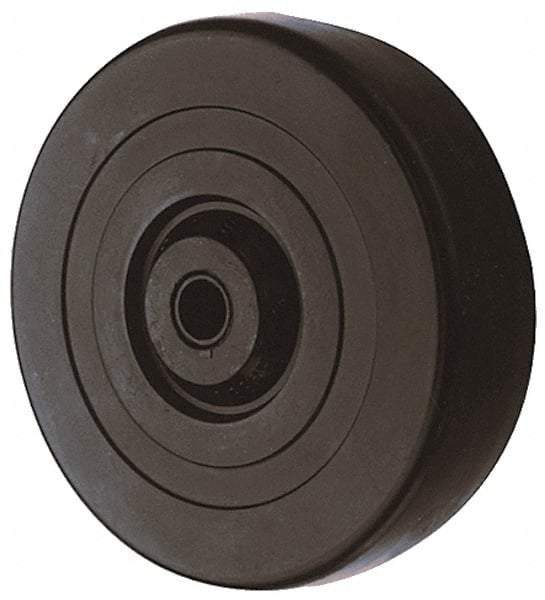 Albion - 3 Inch Diameter x 1-1/4 Inch Wide, Hard Rubber Caster Wheel - 210 Lb. Capacity, 1-19/32 Inch Hub Length, 5/16 Inch Axle Diameter, Self-Lube Bearing - Best Tool & Supply