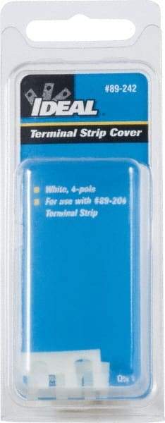 Ideal - 1.2mm High x 4.9" Long, Terminal Block Terminal Strip Cover - Use with 89-200 Series Terminal Strips - Best Tool & Supply