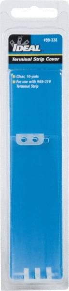 Ideal - 1.2mm High x 4.9" Long, Terminal Block End Cover - Use with 89-300 Terminal Strip Series - Best Tool & Supply