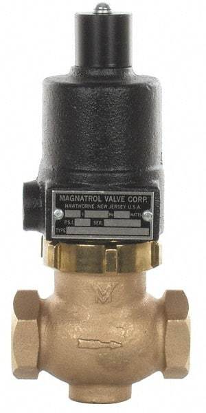 Magnatrol Valve - 1" Port, 2 Way, Bronze Solenoid Valve - Normally Open - Best Tool & Supply