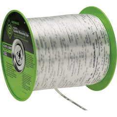 Greenlee - 3,000 Ft. Long, Polyester Measuring Tape - 3/16 Inch Diameter, 170 Lb. Breaking Strength - Best Tool & Supply