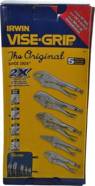 Irwin - 5 Piece Locking Plier Set - Comes in Kit Bag - Best Tool & Supply