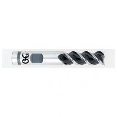 1/2" Dia. - 3-1/4" OAL - Bright VC10-50° Helix - Square End SE EM - 3 FL - Best Tool & Supply