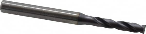 Kennametal - 4.5mm 180° Spiral Flute Solid Carbide Screw Machine Drill Bit - Best Tool & Supply