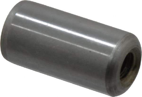 Gibraltar - 1/2" Diam x 1" Pin Length C-1215 Case Hardened Steel Pull Out Dowel Pin - 1 Beveled & 1 Threaded End - Best Tool & Supply