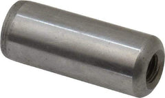 Gibraltar - 1/2" Diam x 1-1/4" Pin Length C-1215 Case Hardened Steel Pull Out Dowel Pin - 1 Beveled & 1 Threaded End - Best Tool & Supply