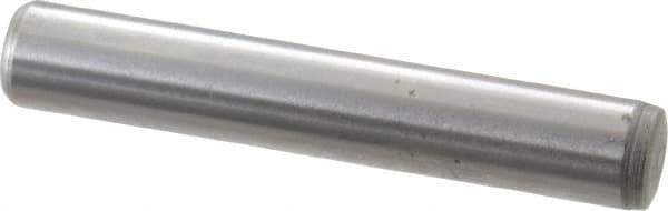 Gibraltar - 1/4" Diam x 1-1/2" Pin Length C-1215 Case Hardened Steel Pull Out Dowel Pin - 1 Beveled & 1 Threaded End - Best Tool & Supply