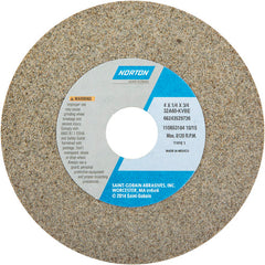 4″ × 1/4″ × 3/4″ 32A Toolroom Wheel Type 01 Straight 60 Grit Aluminum Oxide - Exact Industrial Supply
