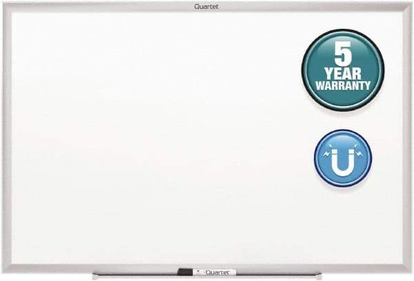 Quartet - 36" High x 60" Wide Magnetic Dry Erase Board - Steel, Includes Dry-Erase Marker & Mounting Kit - Best Tool & Supply