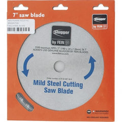 Fein - 7" Diam, 0.7874" Arbor Hole Diam, 36 Tooth Wet & Dry Cut Saw Blade - Carbide-Tipped, Standard Round Arbor - Best Tool & Supply