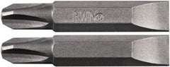 Irwin - 1/4" Drive, #3 Slotted Screwdriver Bit - 1-1/2" OAL - Best Tool & Supply