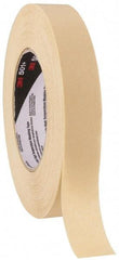 3M - 24mm Wide x 55 m Long Tan Paper Masking Tape - Series 501+, 7.3 mil Thick, 26 In/Lb Tensile Strength - Best Tool & Supply