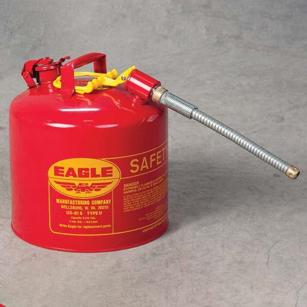 Eagle - Safety Dispensing Cans Type: Type II Safety Can Capacity: 5 Gal - Best Tool & Supply