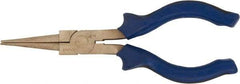 Ampco - 6-1/4" OAL, 1-9/16" Jaw Length x 1/4" Jaw Width, Long Nose Pliers - Round Nose Head - Best Tool & Supply